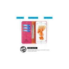 Apple iPhone 6 - Luxury Gentleman Magnetic Flip Leatherwallet Case - Hot Pink