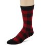Brazen Red and Black Check Socks