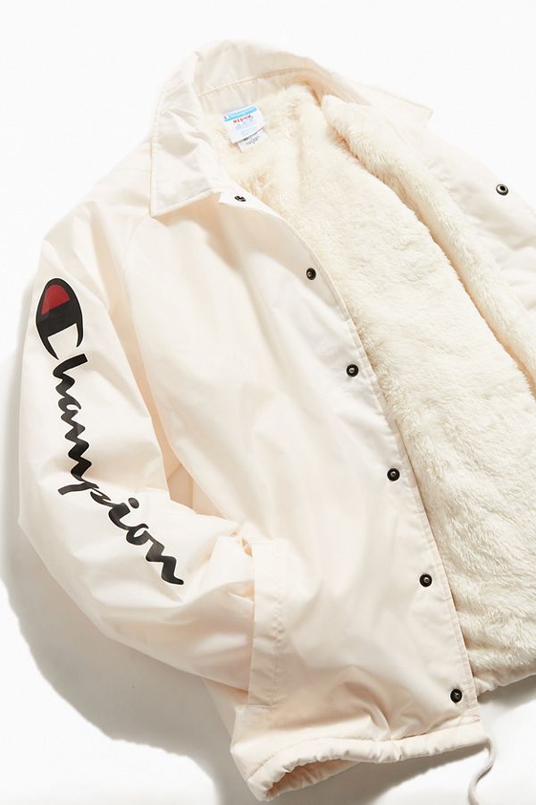 Slide View: 1: Champion Sherpa Lined Coach Jacket
