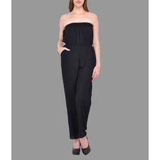Black off shoulder jumpsuit