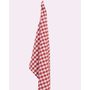 Red and White Gingham Check Towel