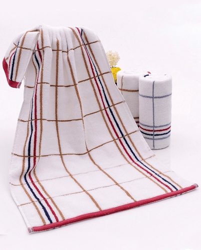 Soothing White Stripe Towel