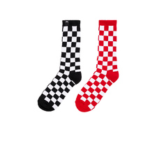 Stussy Checker Sock Pack in Black & Red