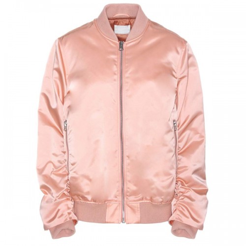 Pale-Pink-Satin-Puffer-Jacket-Manufacturer