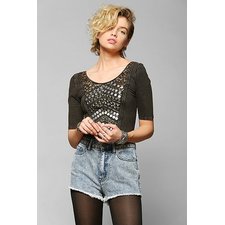 Ecote Beaded Chevron Bodycon Top