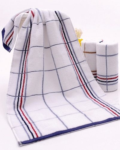 Sparkling White Grey Check ...