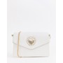 Glamorous white envelope cross body bag