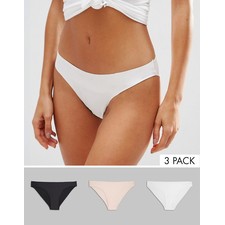 3 pack basic seam free brazilian pants