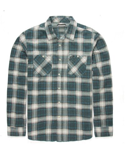 Blue Check Flannel Shirt
