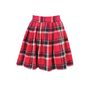 Broad Belt Check Flannel Skirt