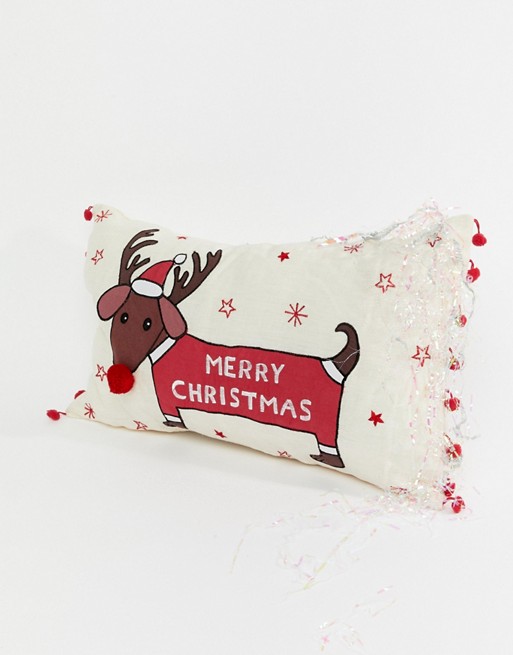  Christmas dachshund cushio...