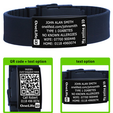 Black Ops iD - All black ID wristband | OneLife iD