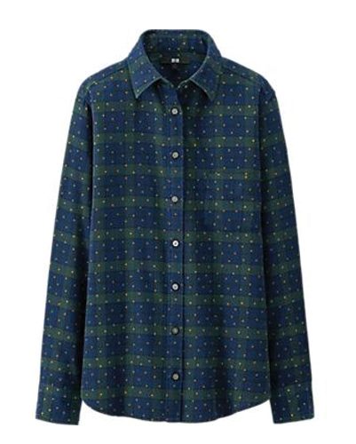 Galaxy Blue Flannel Shirt S...