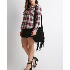 Plum planner Oversized Flannel Shirt