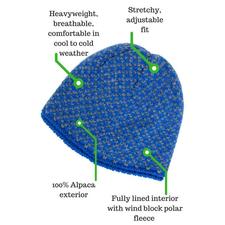 Winter Sport Lined Alpaca Beanie - Alpacas of Montana