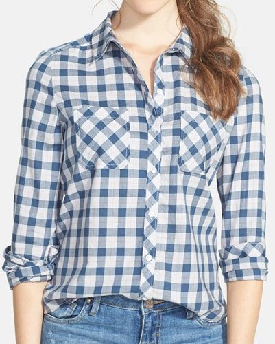 Lazy Blue Checked Flannel f...