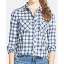 Lazy Blue Checked Flannel for Ladies