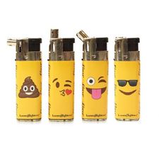 Linse Kaomoji Retractable Electronic Lighter Pack Of 50 CT