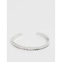  curved cuff in silver