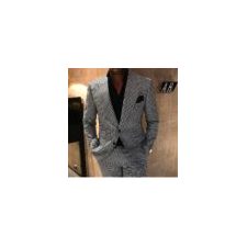 Eras Fashion - Men Grey Single Breasted Suit 