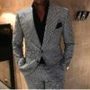 Eras Fashion - Men Grey Single Breasted Suit 