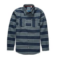 Blue Stripped Flannel Shirt