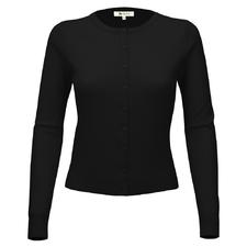 Women Long Sleeve Crewneck Button Down Casual Soft Touch Cardigan Sweater MK0179