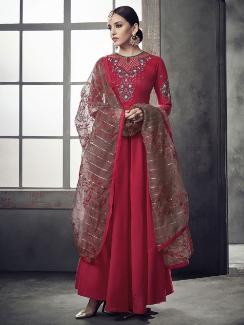 Marvellous Red Partywear An...