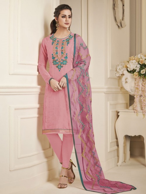 Irresistible Pink Embroider...