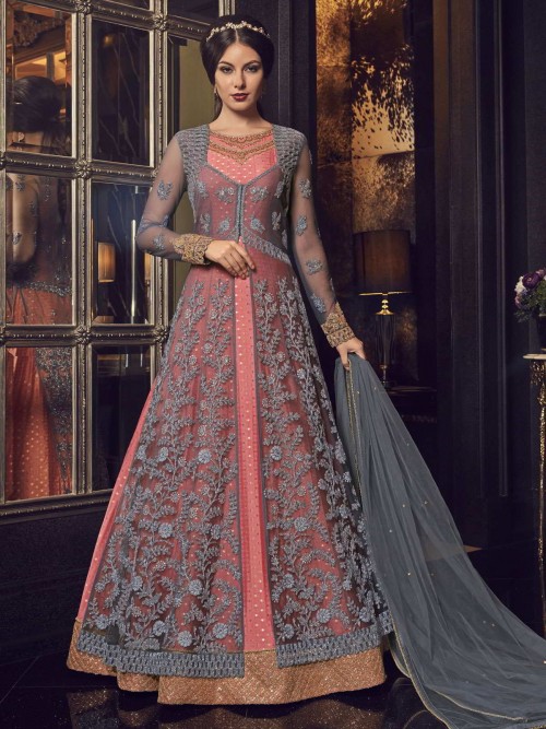 Beautiful Pink Partywear Go...