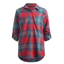 Cropped Checked Girls’ Flannel Shirt