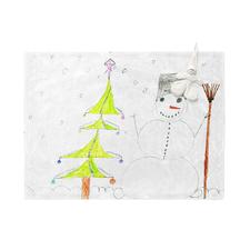 Custom Fleece Blanket With Your Kid's Artwork