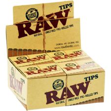 Raw natural Unrefined Pre-Rolled Tips