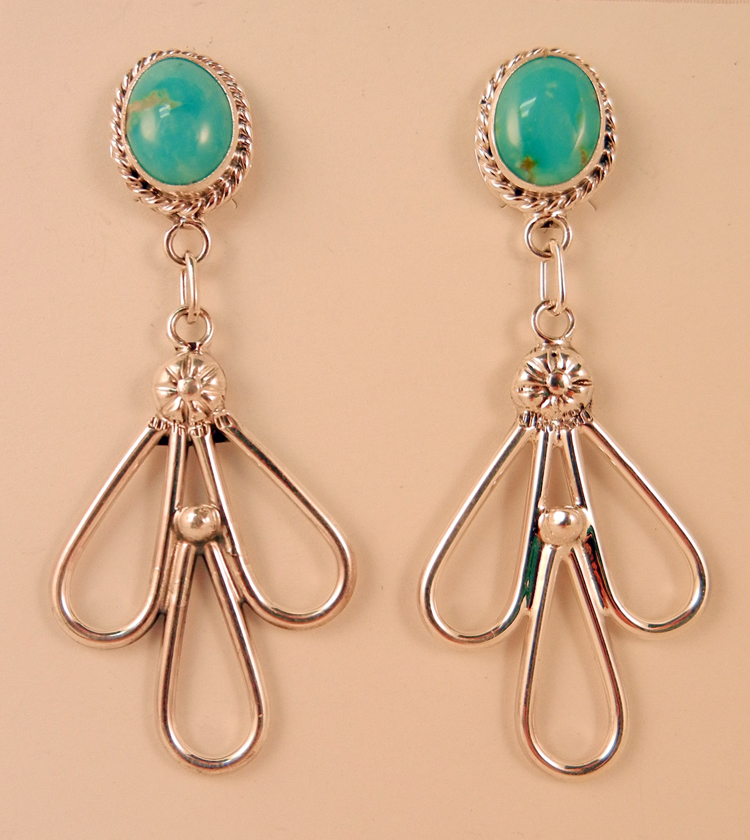 Navajo turquoise and sterli...