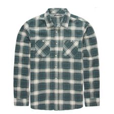 Fudge Blue Flannel Check Shirt