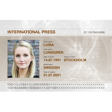 Buy fake Press ID cards with Holograms