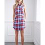 Color Block Flannel Shirt Dress Manufacturer