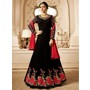 Drashti Dhami Black Embroidered Gown Suit