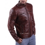 Brown Cafe Racer Jacket