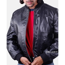 Mens Leather Biker Jacket