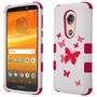 Motorola Moto E5 Plus xt1992 - Butterfly Dancing Pink TUFF Hybrid Case Cover [Military-Grade Certified] :: CellPhoneCases.com