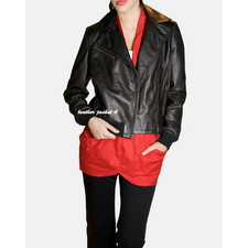 Lady Leather Biker Jacket