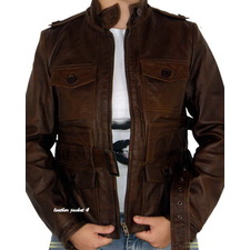 International Leather Biker Jacket
