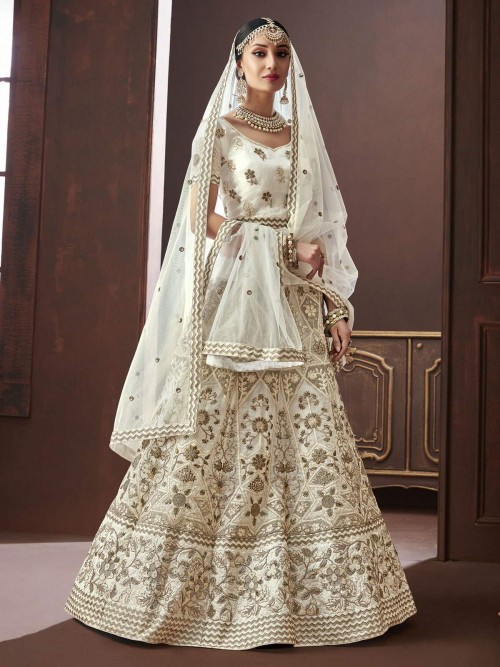 Pristine Silk Off White Par...