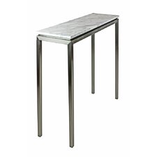 Lilia Console Table White Marble