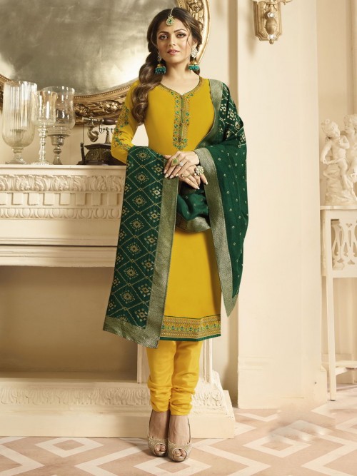 Drashti Dhami Style Yellow ...