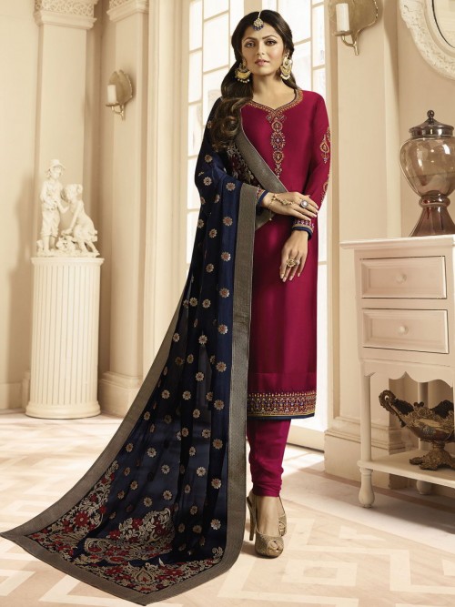 Drashti Dhami Style Maroon ...