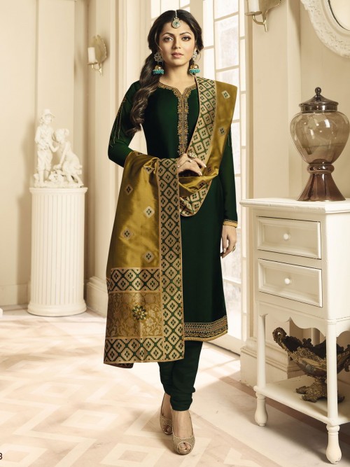Drashti Dhami Style Green D...