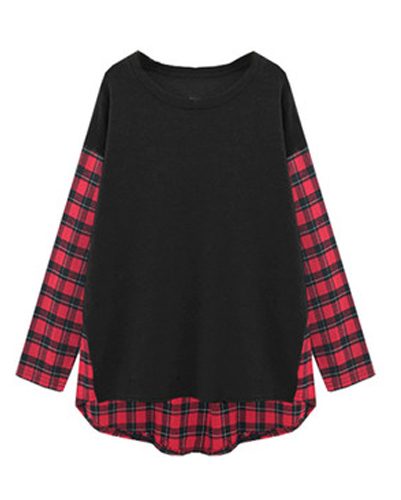 Black Block Balloon Flannel...