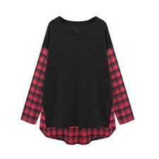 Black Block Balloon Flannel Tee